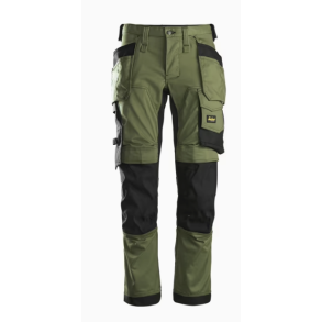  AllroundWork, arbejdsbukser med stretch, hylsterlommer - Snickers 6241