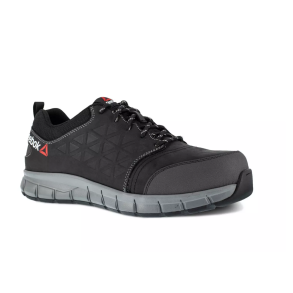 Black Leather Oxford sikkerhedssko S1P, Sort - Reebok IB1036-1S3